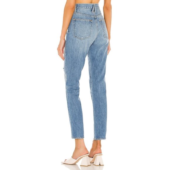 SLVRLAKE Beatnik High Rise Slim Jean in Trouble Maker Blue Size 28 - Picture 2 of 10